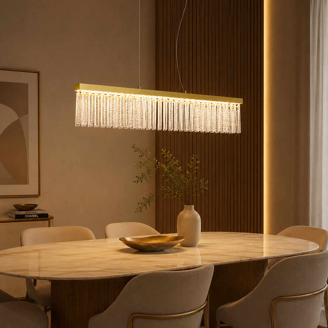 Pendente Tile Bronze e Transparente 44W 3000K