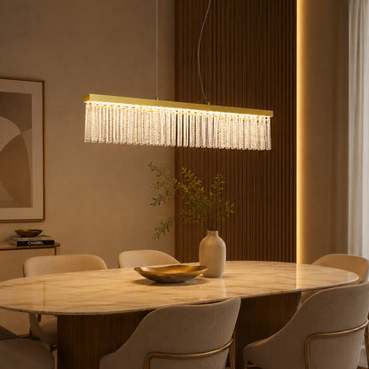 Pendente Tile Bronze e Transparente 44W 3000K