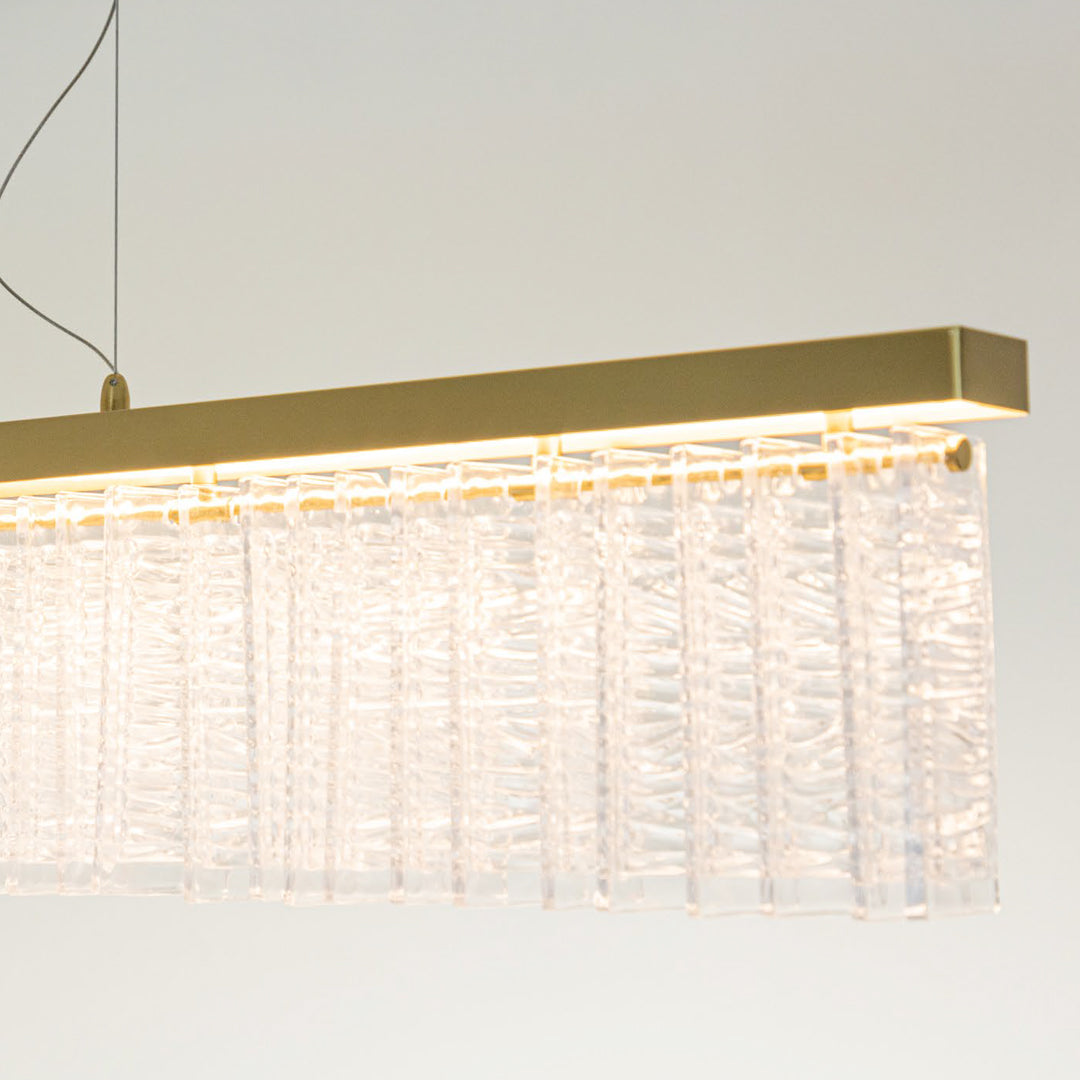 Pendente Tile Bronze e Transparente 44W 3000K
