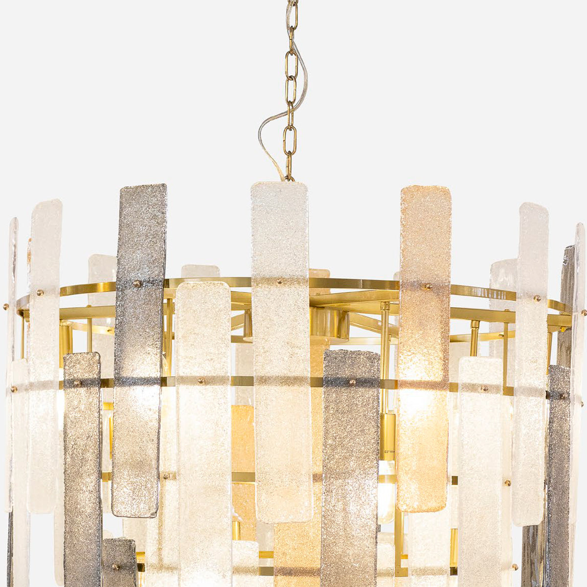 Pendente Vetrata Bronze 18xE27