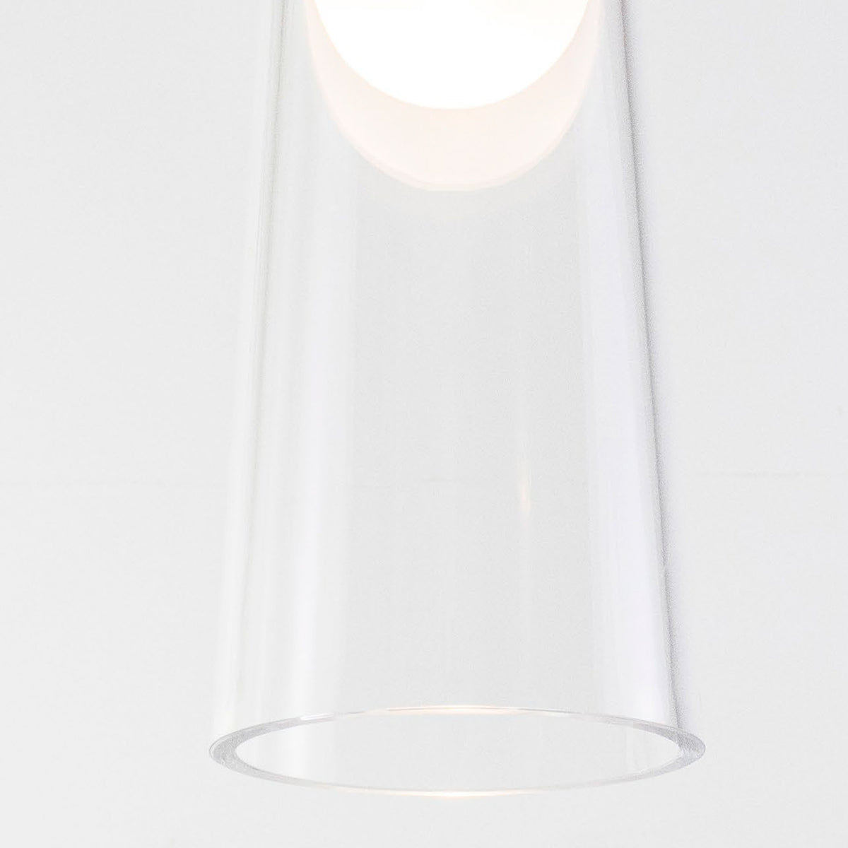 Pendente Windbell Transparente e Grafite 6W 3000K