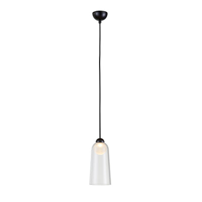 Pendente Windbell Transparente e Grafite 6W 3000K