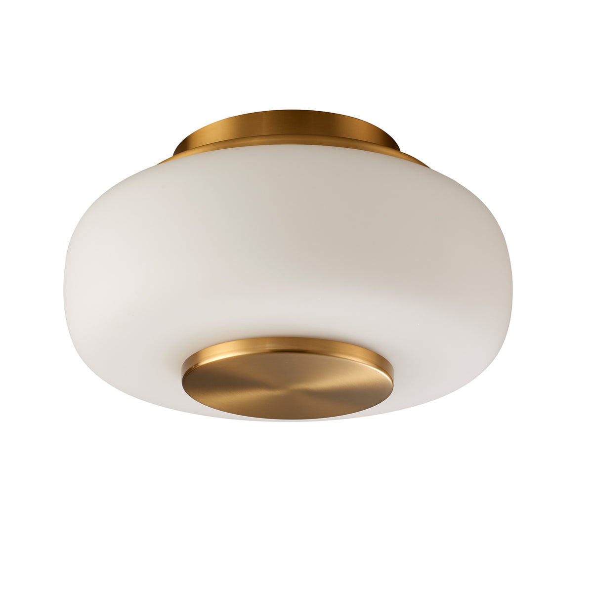 Plafon Cintila Opalino e Dourado 15W 2700K