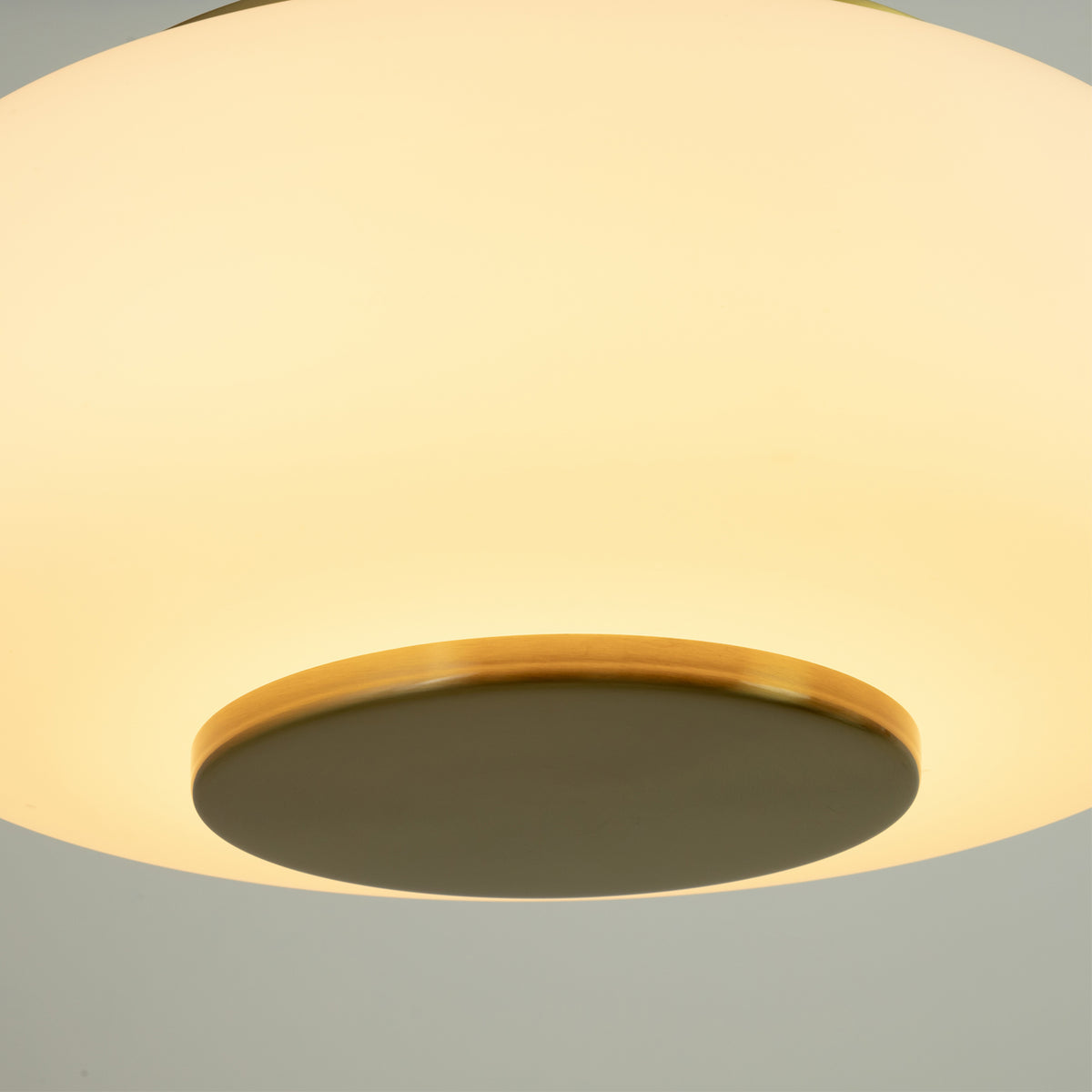 Plafon Cintila Opalino e Dourado 15W 2700K