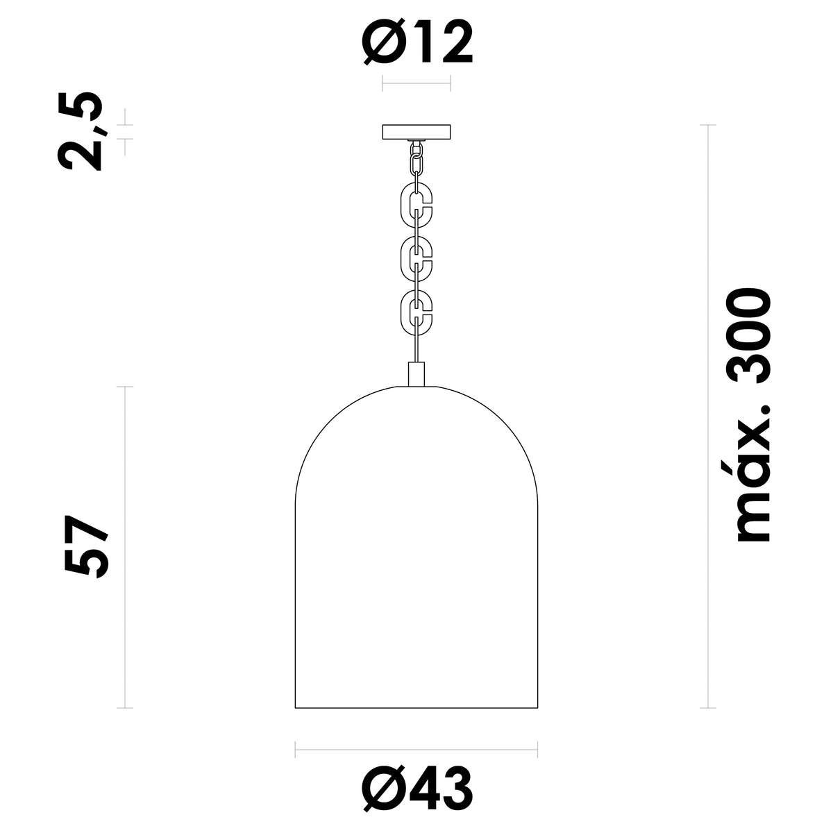 Pendente Posh Jateado e Dourado ∅43cm 1xE27