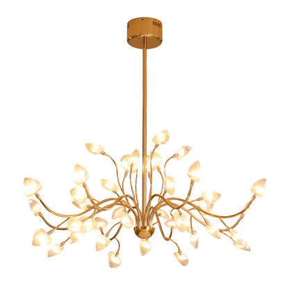 Pendente Tsuki Bronze e Transparente 80W 3000K