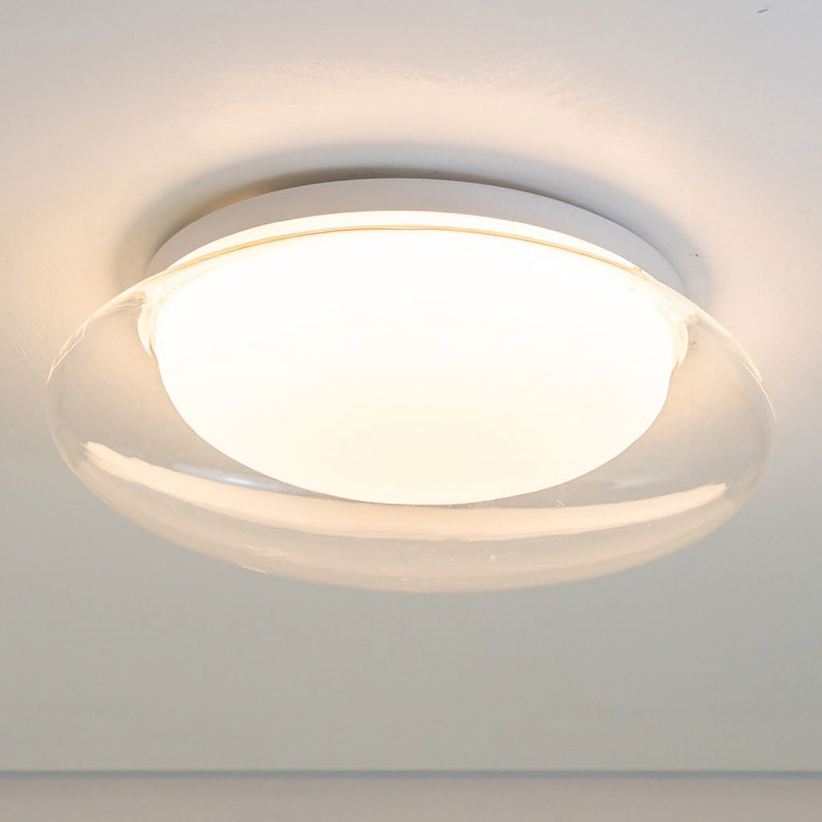 Plafon Core Transparente e Branco 10W 3000K