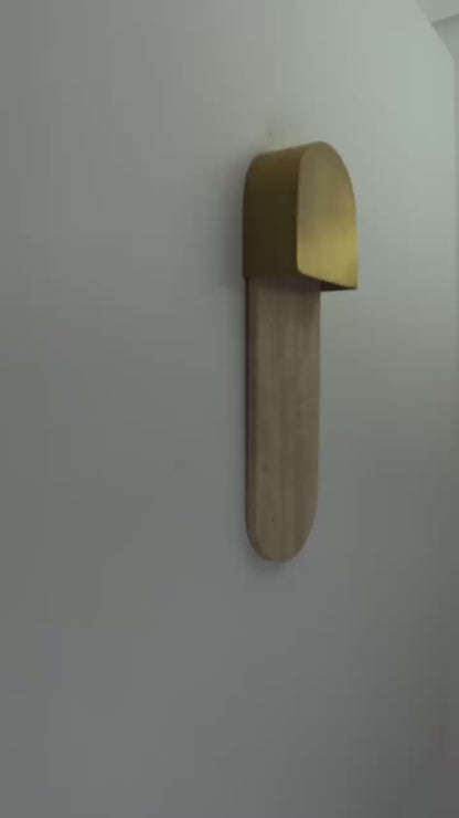 Arandela Lungo Bege e Dourado 1xG9