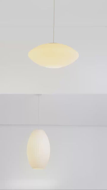 Pendente Eames Opalino e Branco 1xE27