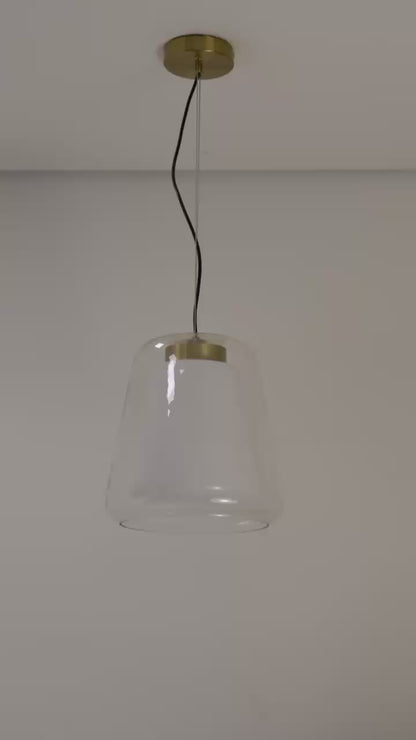 Pendente Alma Conhaque e Dourado 9,2W 3000K