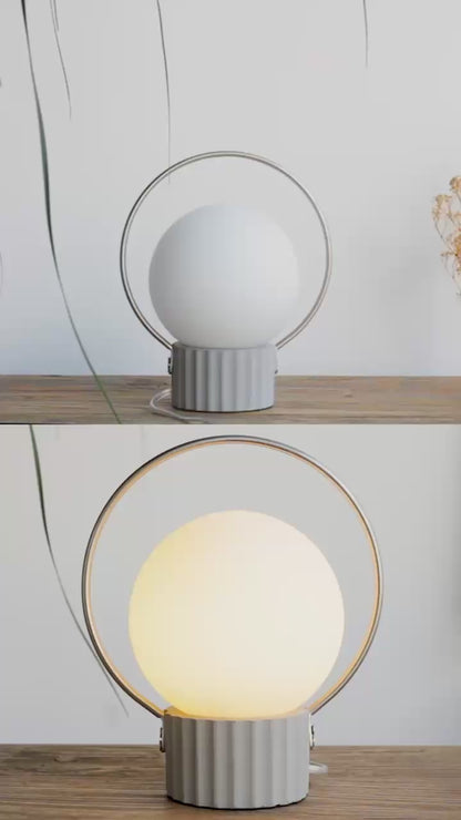 Abajur Brette Branco e Cinza 1xE27