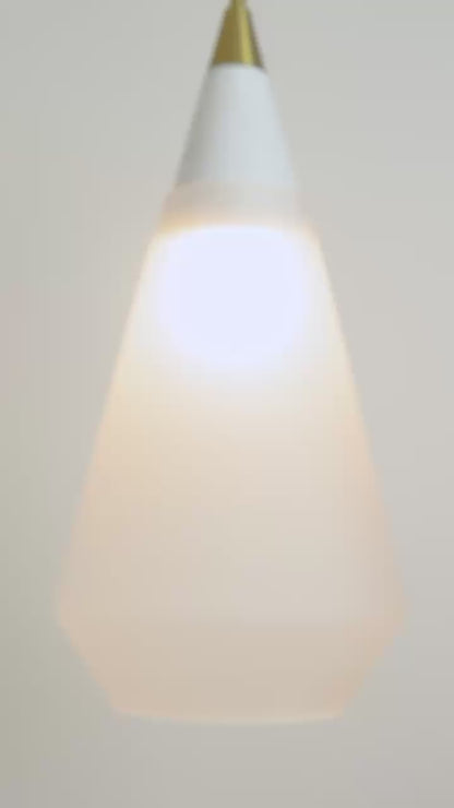 Pendente Berg Branco e Transparente 1xE27