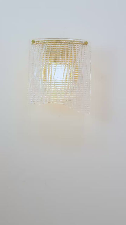 Pendente Pasta Transparente e Latao 4xE14