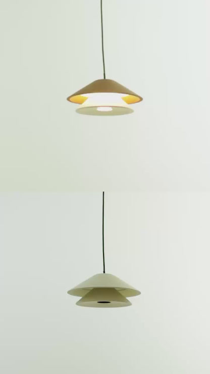 Pendente Foster Terracota e Branco 5W 2700K