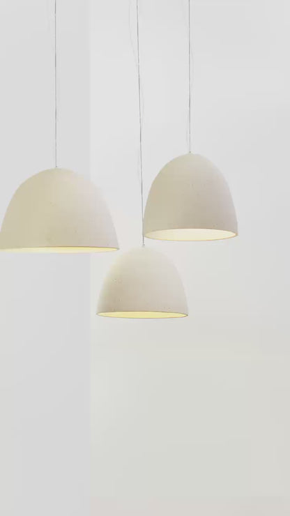 Pendente Gruta Bege e Areia Ø40cm 1xE27