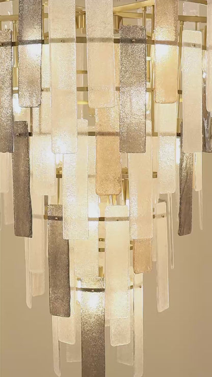 Pendente Vetrata Bronze 18xE27