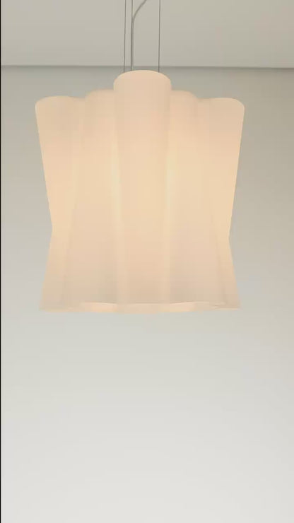 Pendente Teji Opalino e Branco 1xE27